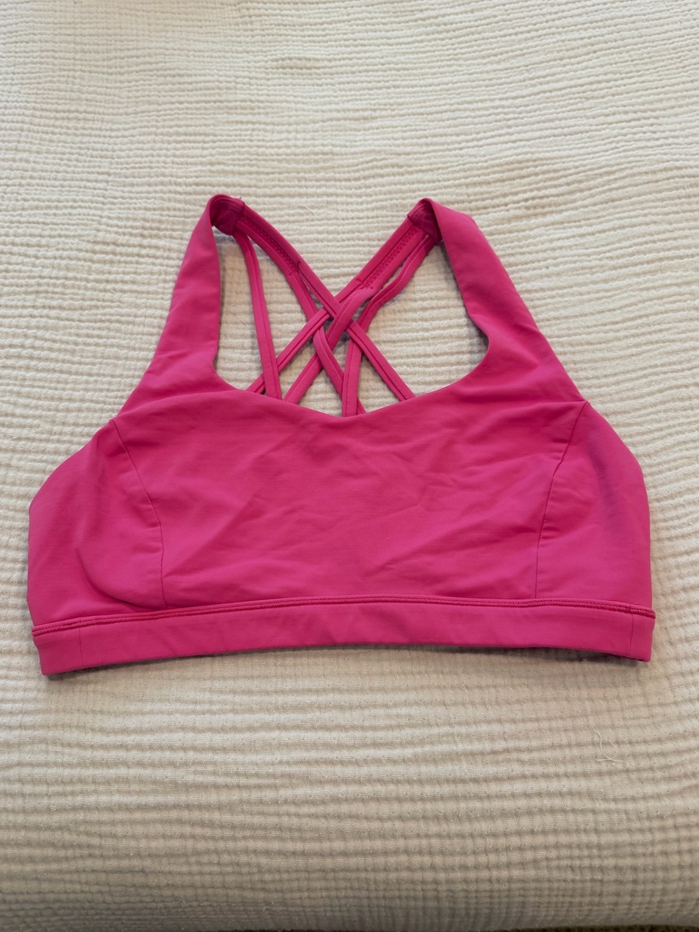 Lululemon Women’s Strappy Sports Bra - Hot Pink